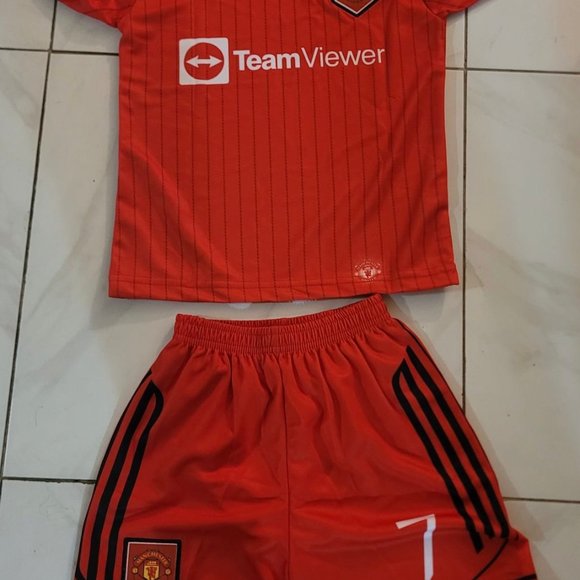 Ronaldo Manchester United Home Team Uniform Jersey & Short Set Champion